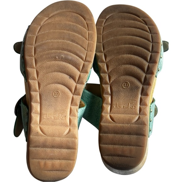 Dansko seafoam green open clogs Sz 37 (US 6) - Picture 6 of 6